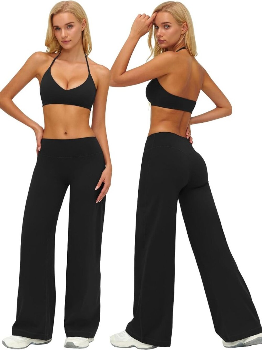 Stylish Two-Piece Workout Set for Women - Yoga & Pilates Activewear Outfit